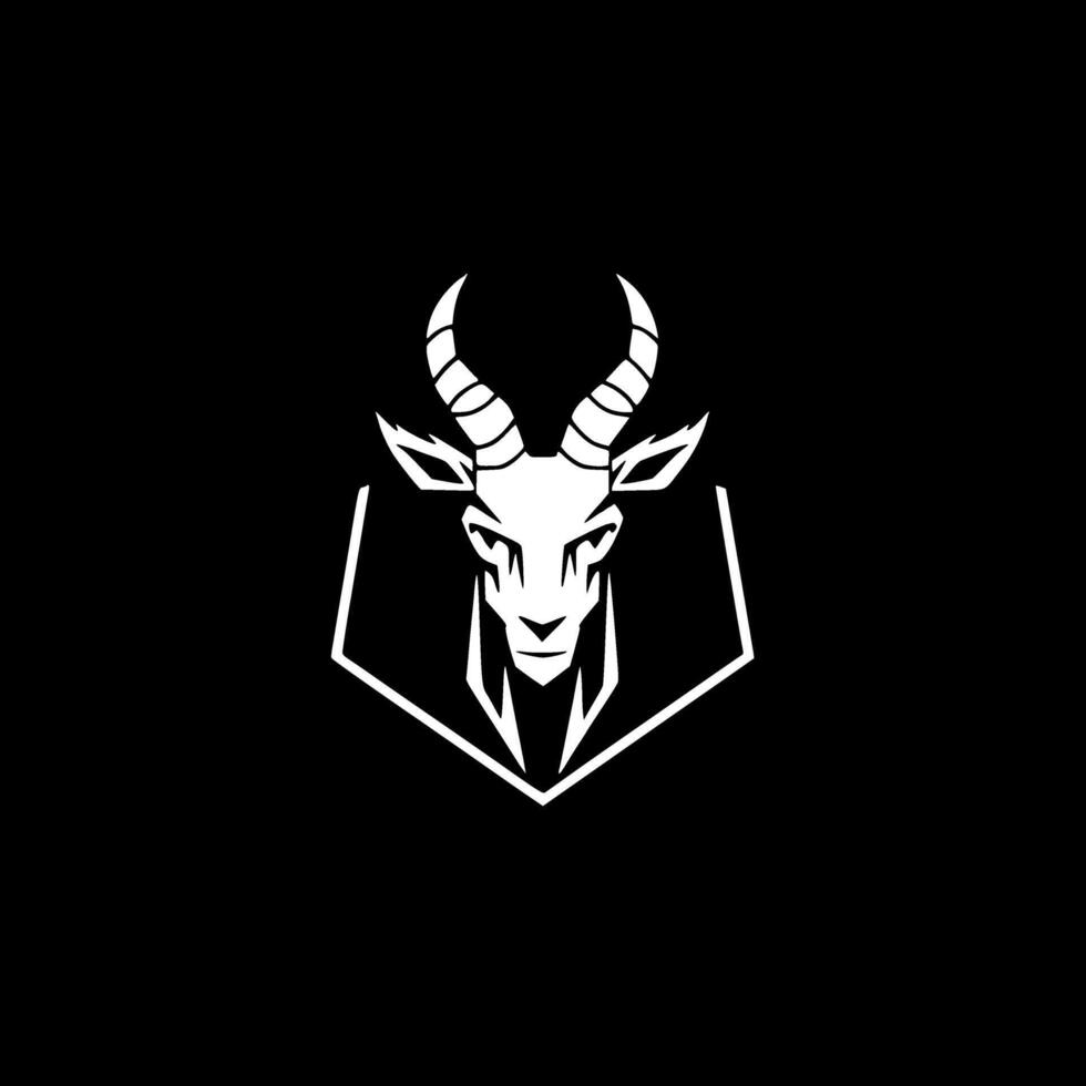 Goat - Minimalist and Flat Logo - illustration vector