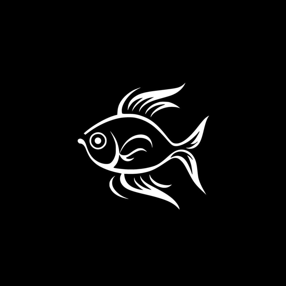 Goldfish - Minimalist and Flat Logo - illustration vector