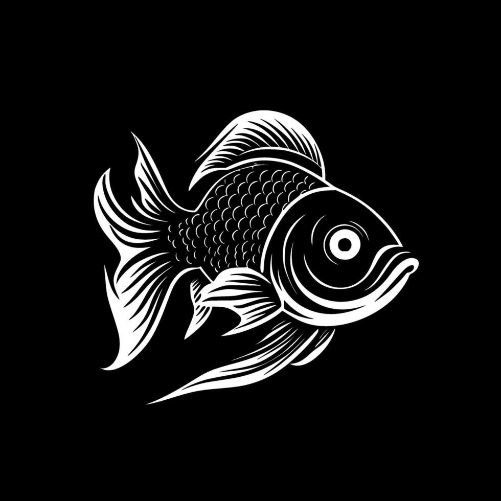 Goldfish - High Quality Logo - illustration ideal for T-shirt graphic vector