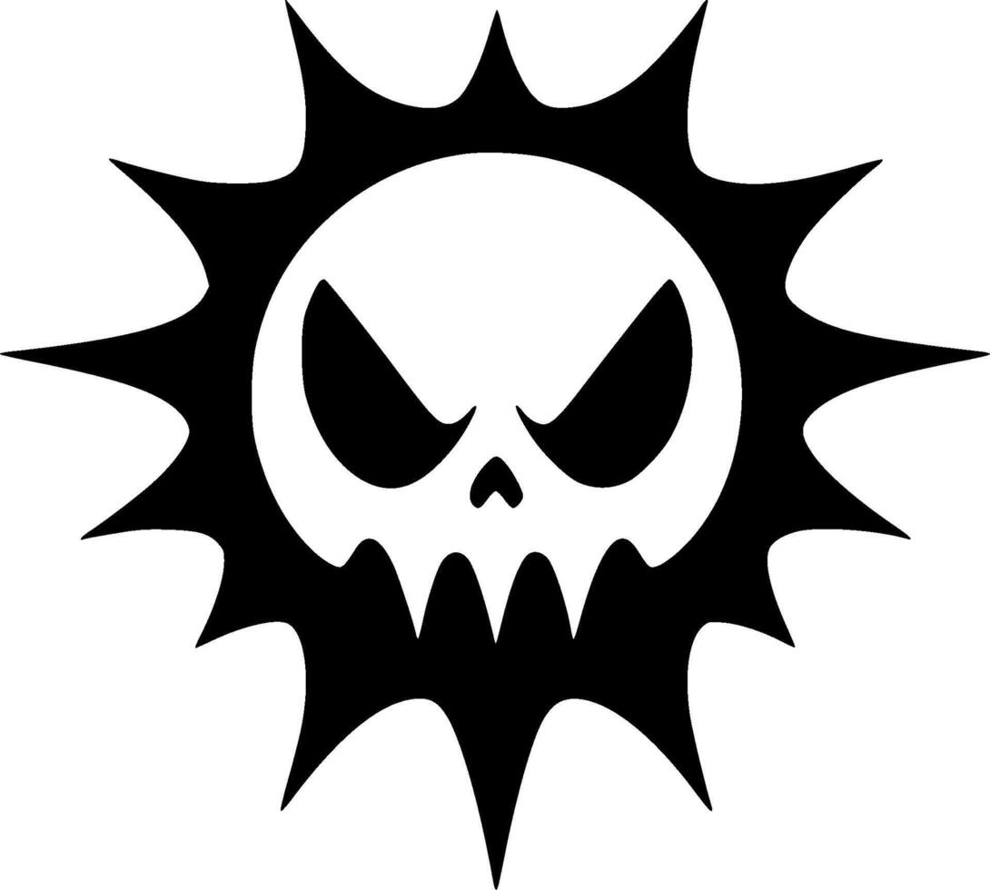 Halloween, Black and White illustration vector