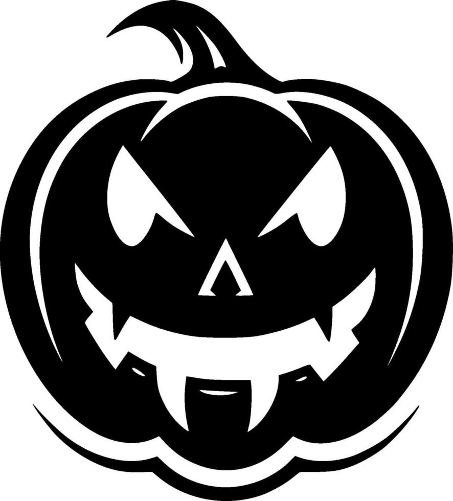 Halloween - Black and White Isolated Icon - illustration vector