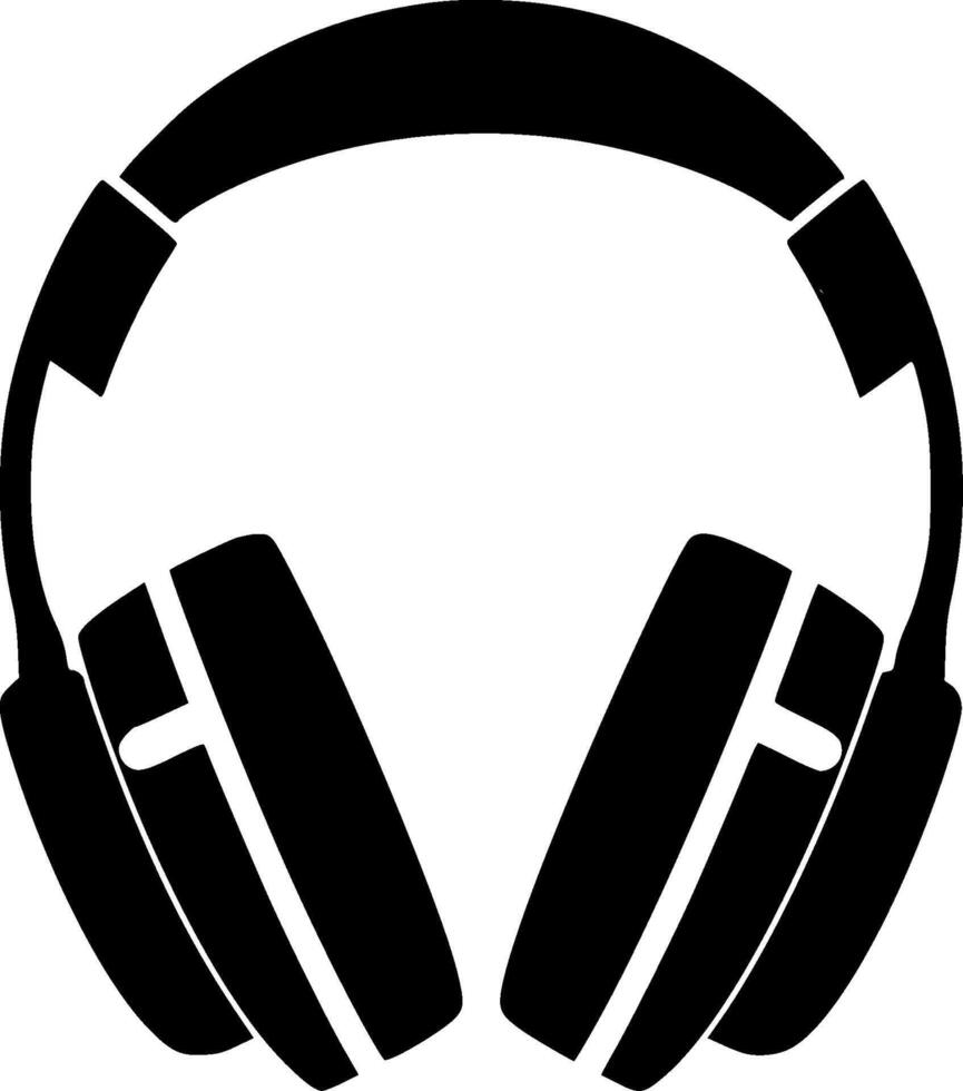 Headphone - Minimalist and Flat Logo - illustration vector