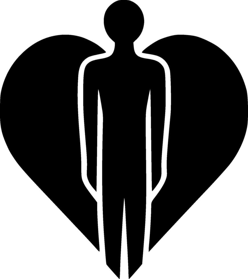 Heart - Minimalist and Flat Logo - illustration vector