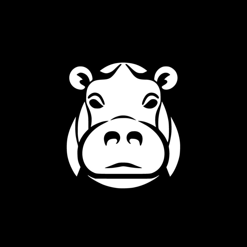 Hippopotamus - High Quality Logo - illustration ideal for T-shirt graphic vector
