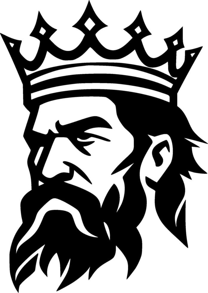 King - Minimalist and Flat Logo - illustration vector