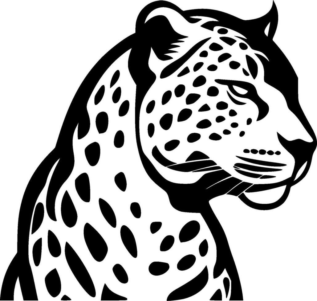 Leopard - Minimalist and Flat Logo - illustration vector