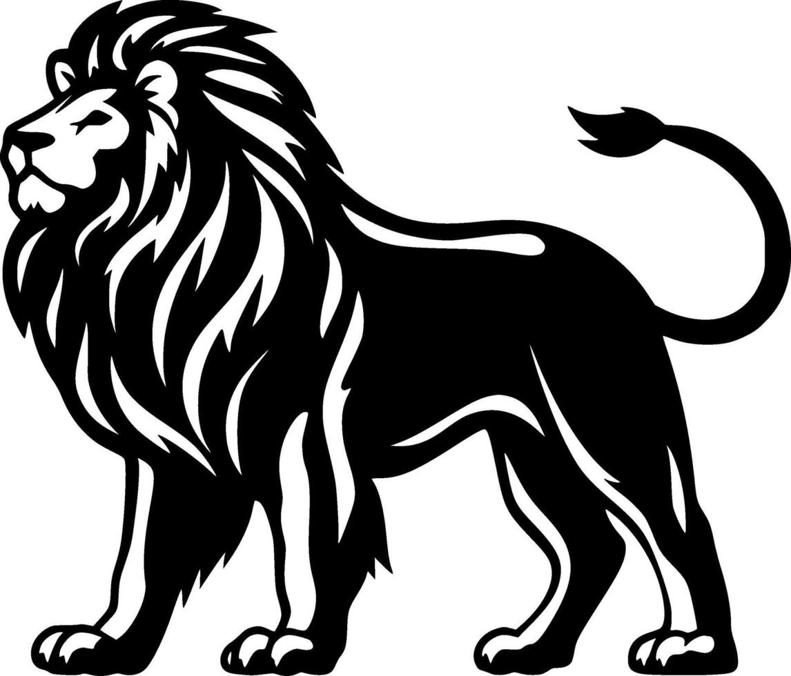 Lion - Minimalist and Flat Logo - illustration vector
