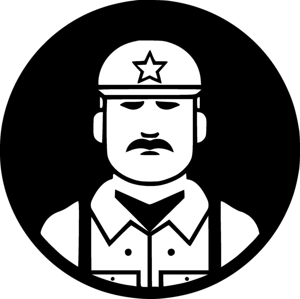 Military, Minimalist and Simple Silhouette - illustration vector