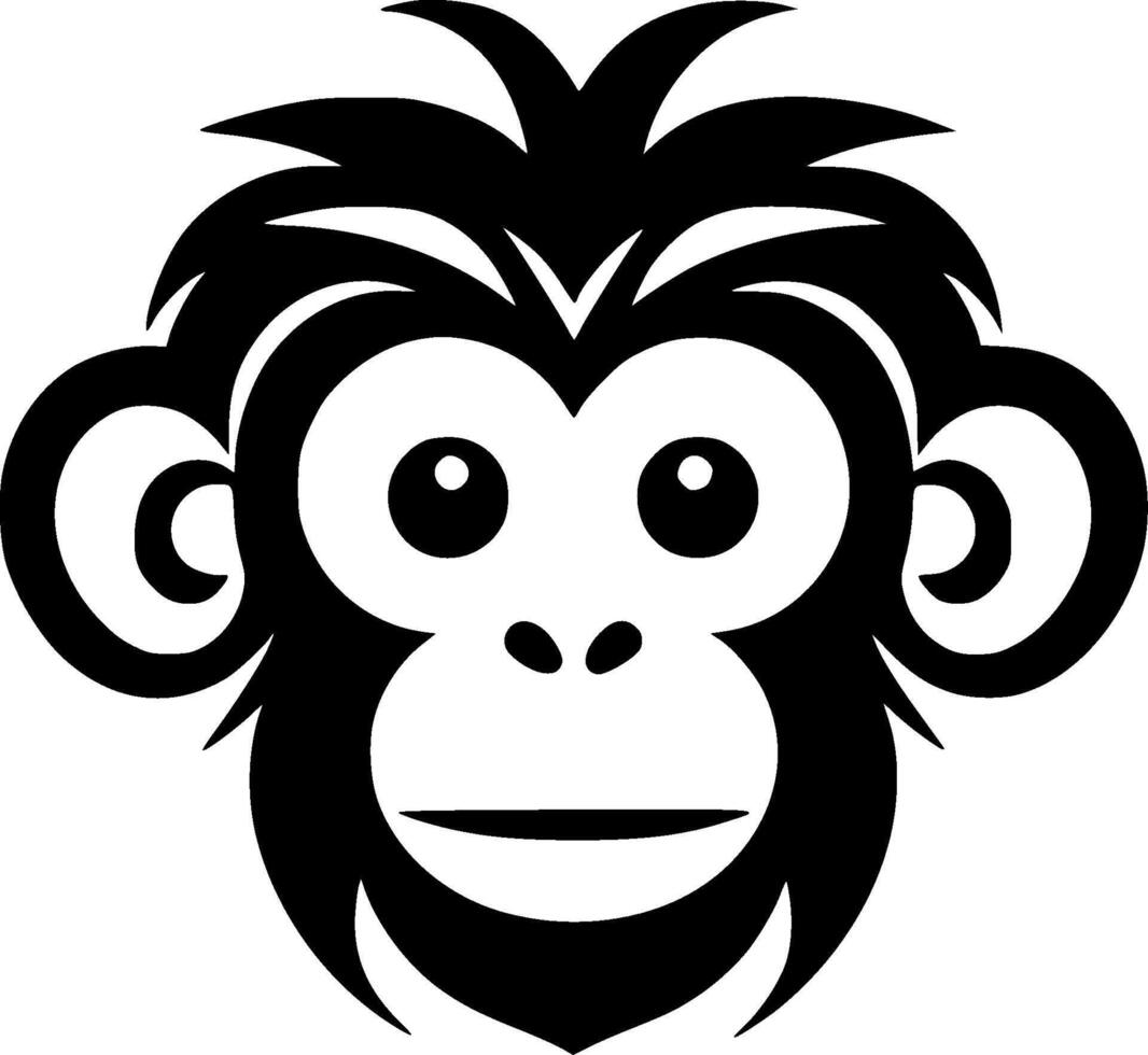 Monkey - High Quality Logo - illustration ideal for T-shirt graphic vector