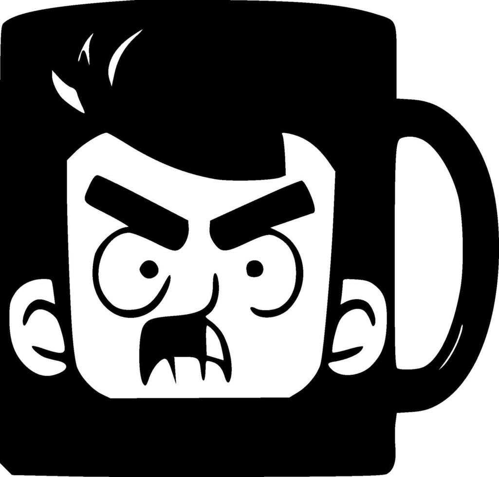 Mug - Minimalist and Flat Logo - illustration vector
