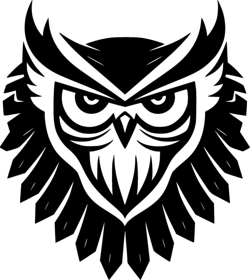 Owl - Minimalist and Flat Logo - illustration vector