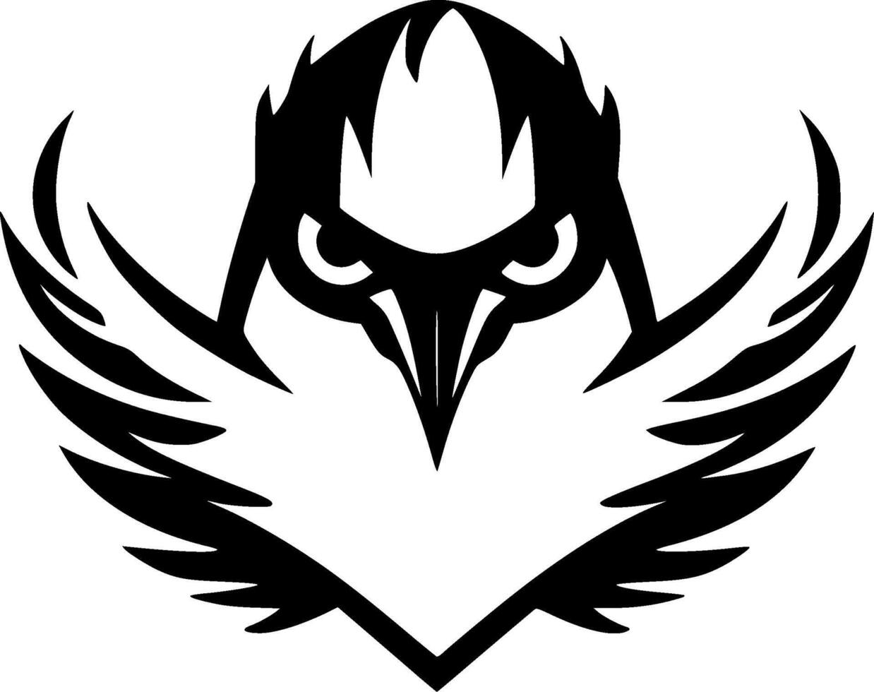 Petrel - Black and White Isolated Icon - illustration vector