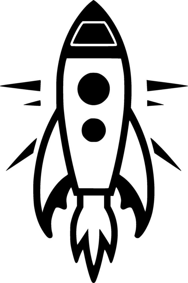 Rocket - Minimalist and Flat Logo - illustration vector