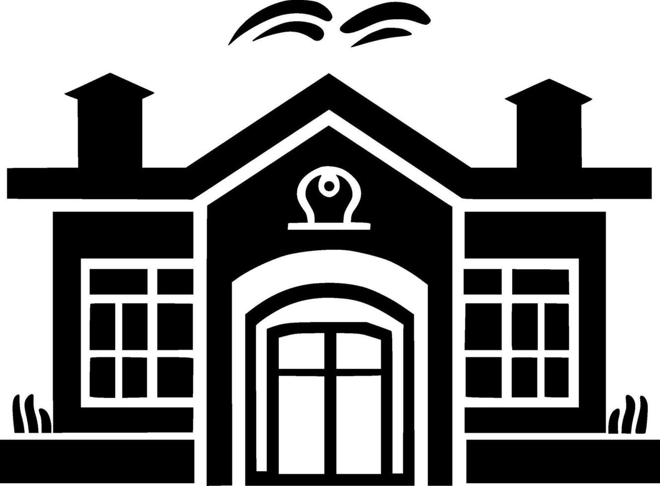 School - Minimalist and Flat Logo - illustration vector