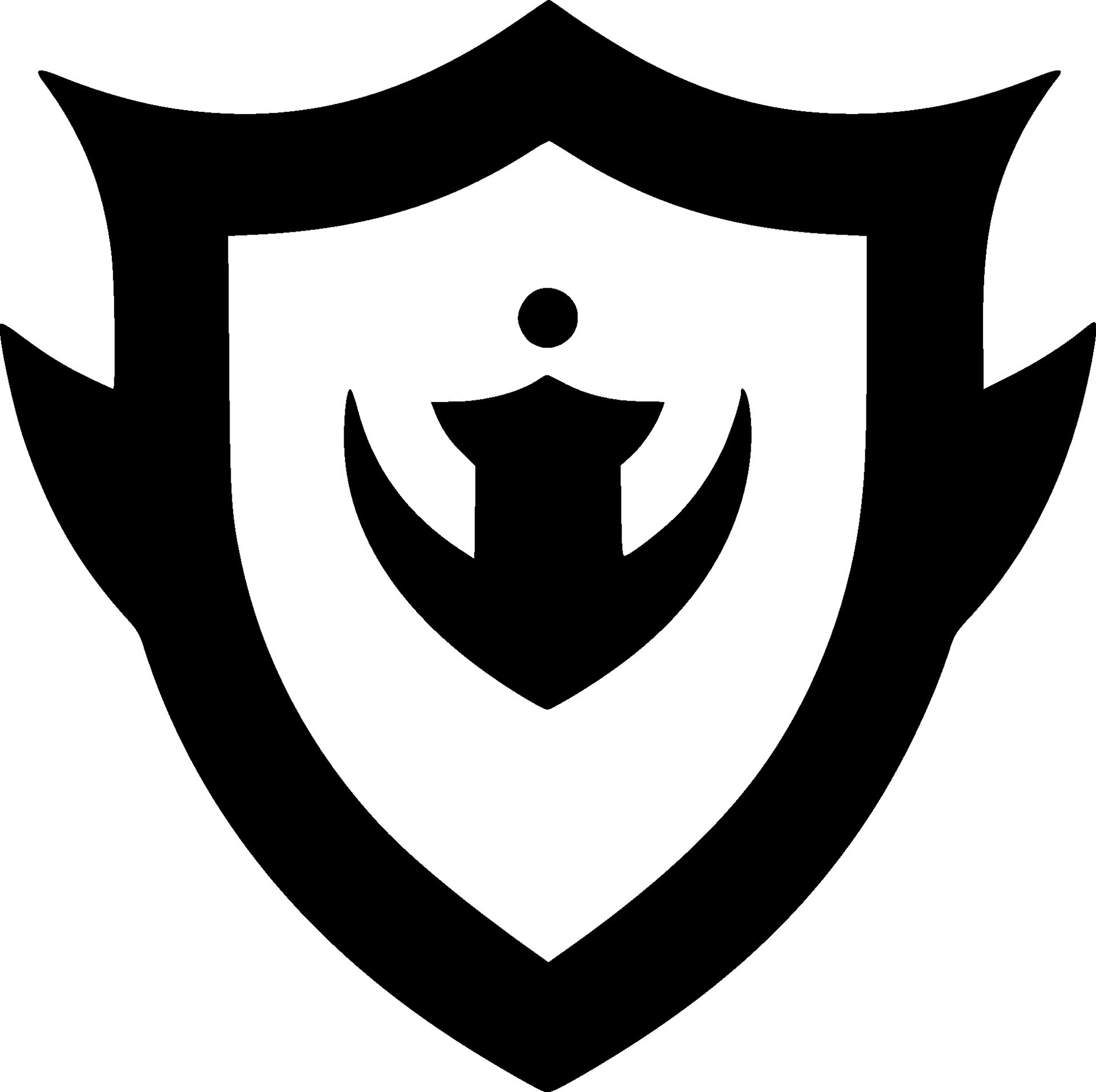 Shield, Black and White illustration 47800291 Vector Art at Vecteezy