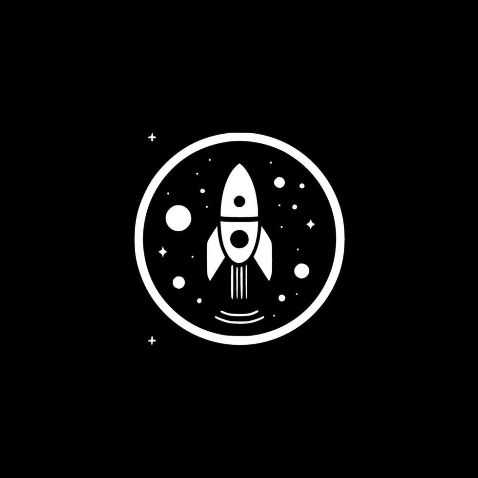 Space - High Quality Logo - illustration ideal for T-shirt graphic vector