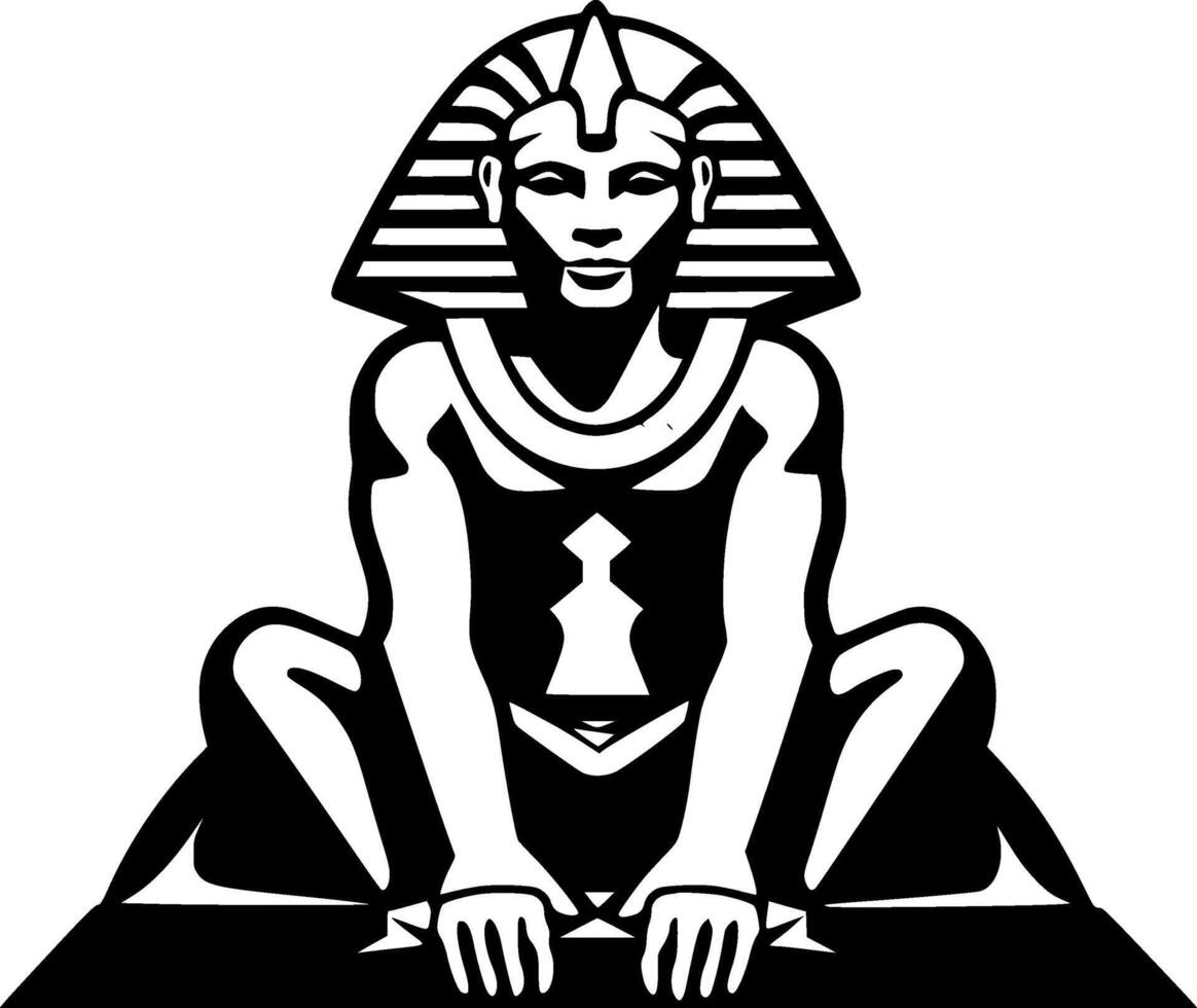 Sphinx - Minimalist and Flat Logo - illustration vector