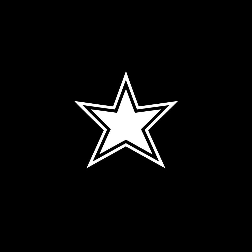 Star, Minimalist and Simple Silhouette - illustration vector