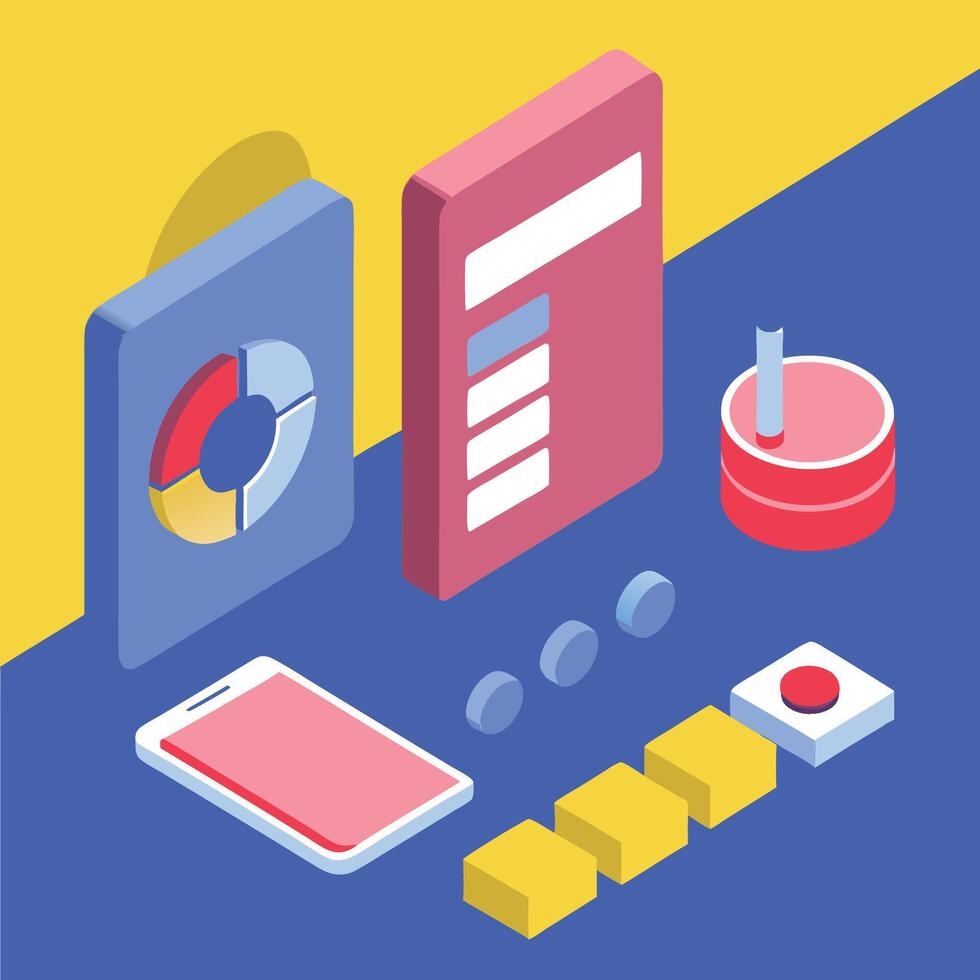 Simple Web UI elements kit graphic vector