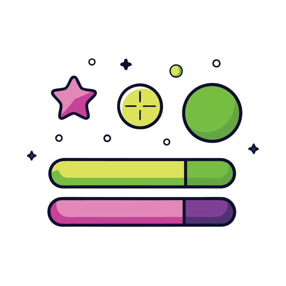 Simple Web UI elements kit graphic vector