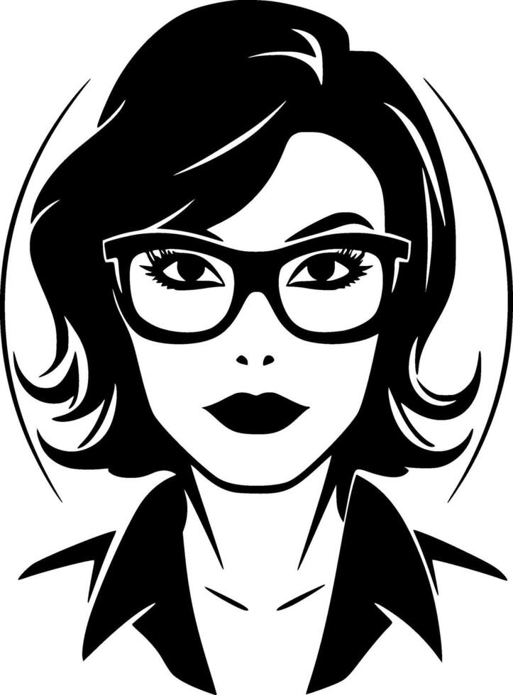 Teacher - Minimalist and Flat Logo - illustration vector