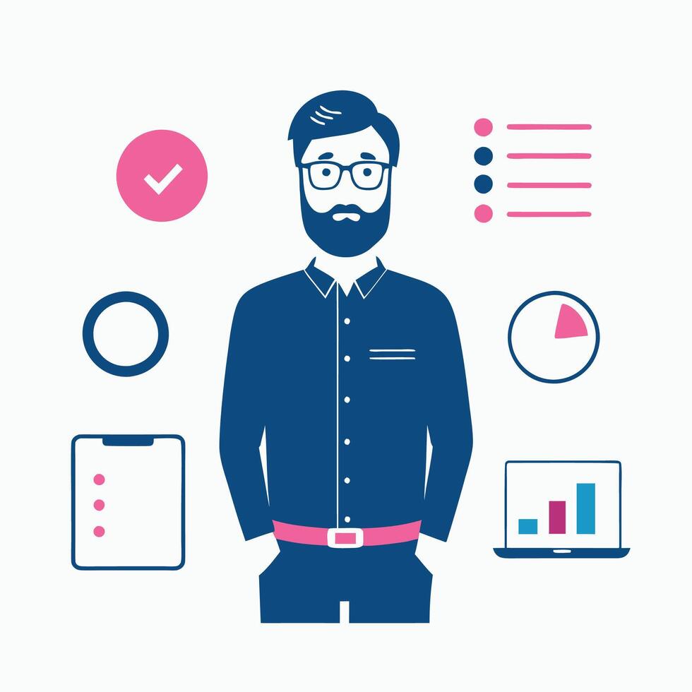 Simple Web UI elements kit graphic vector