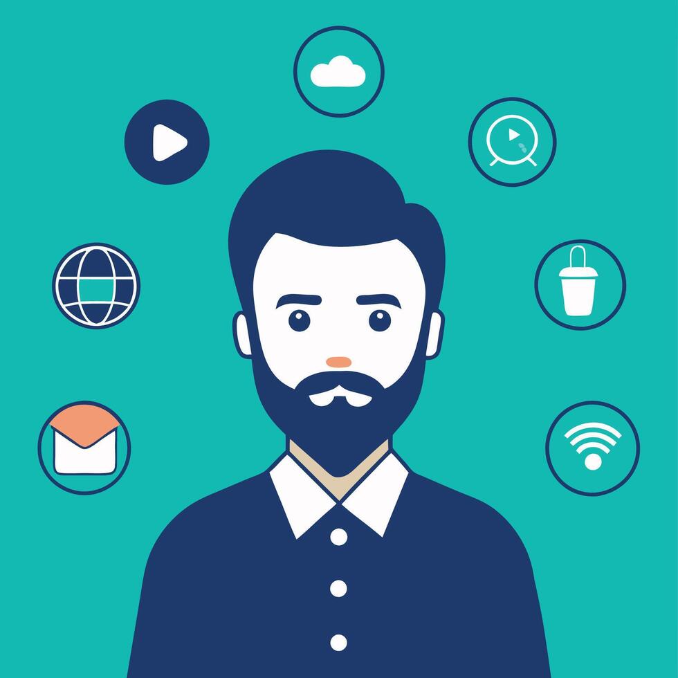 Simple Web UI elements kit graphic vector