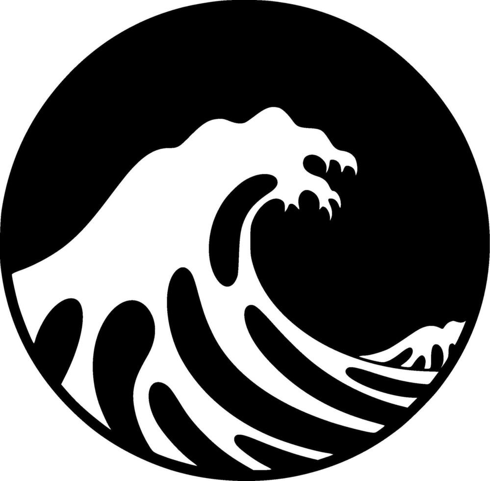 Wave - Minimalist and Flat Logo - illustration vector