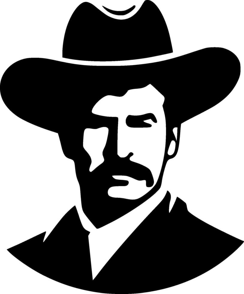 Western - Minimalist and Flat Logo - illustration vector