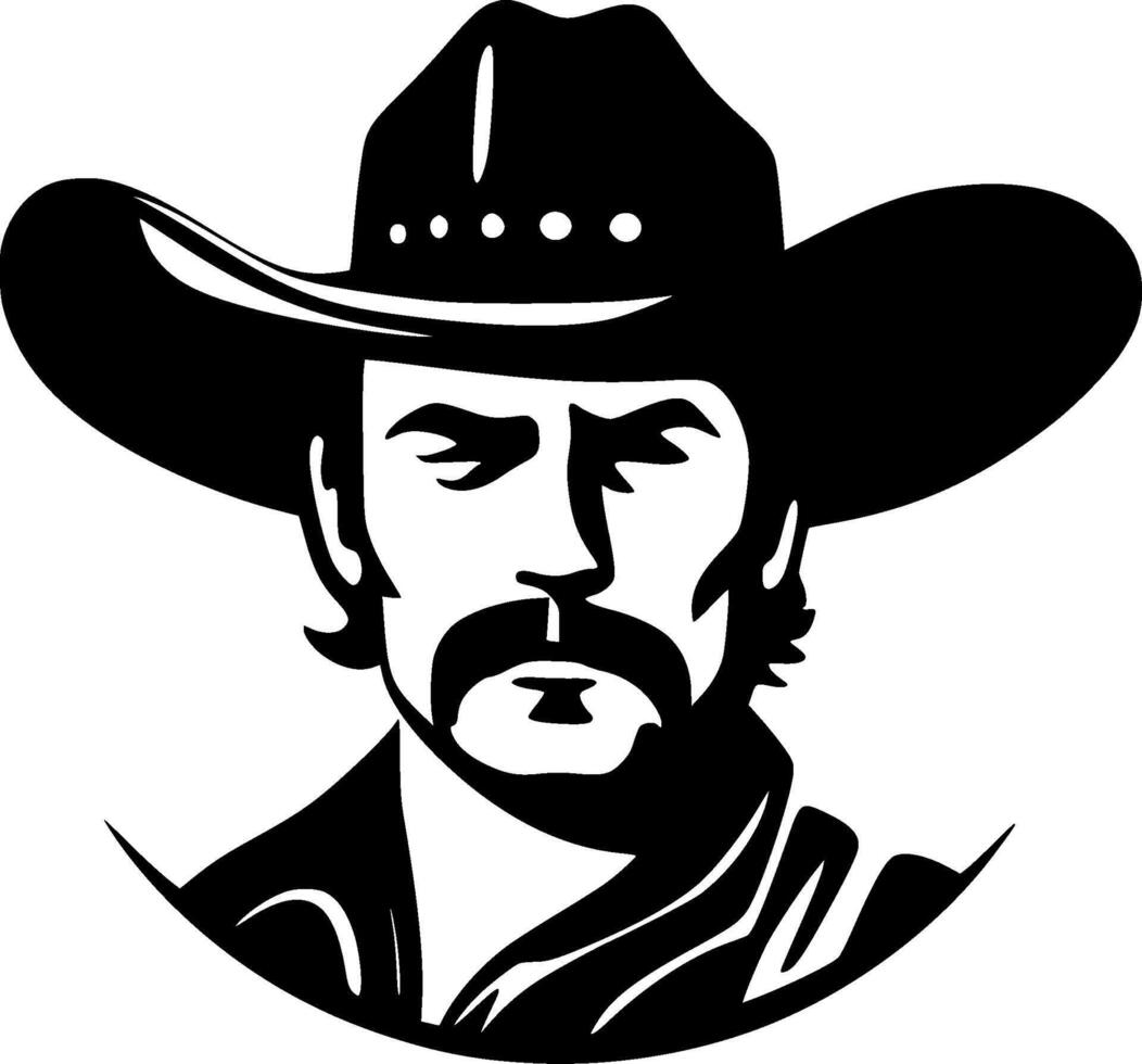 Western, Minimalist and Simple Silhouette - illustration vector
