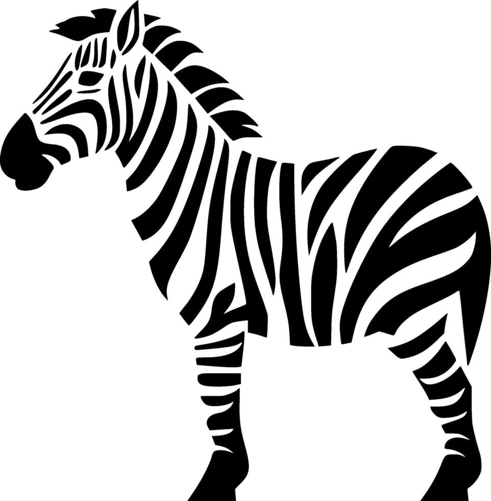 Zebra - High Quality Logo - illustration ideal for T-shirt graphic vector
