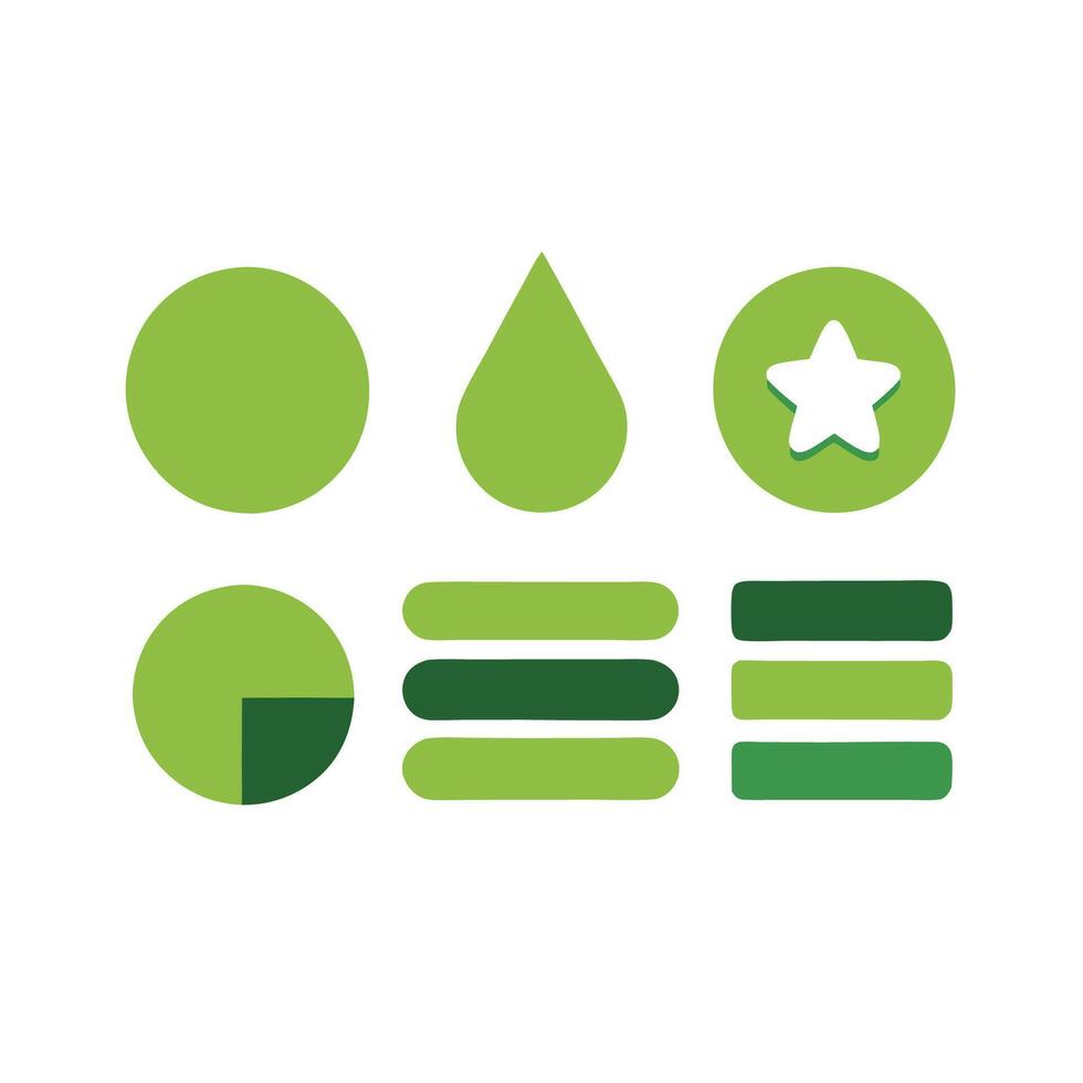 Simple Web UI elements kit graphic vector