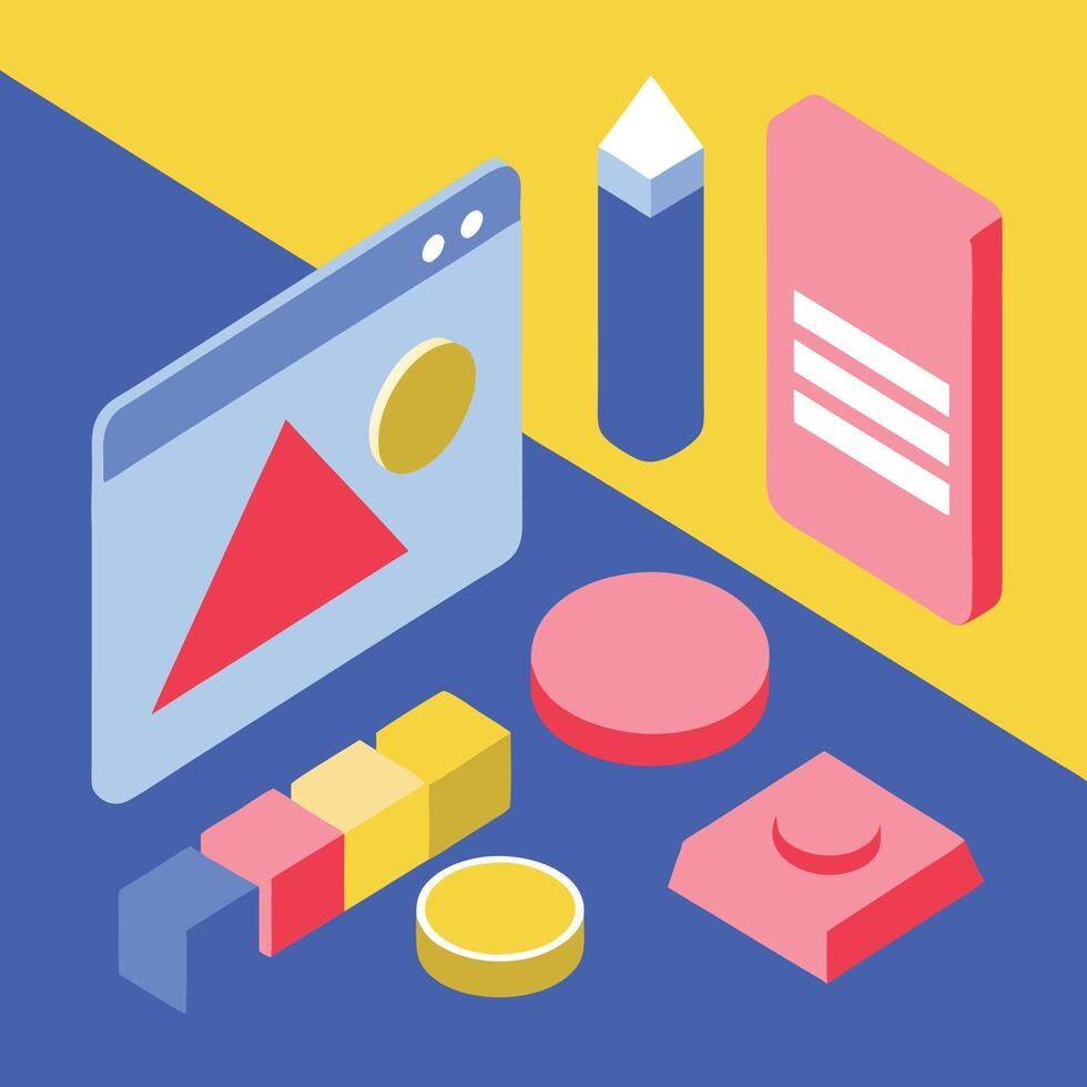 sencillo web ui elementos equipo gráfico vector