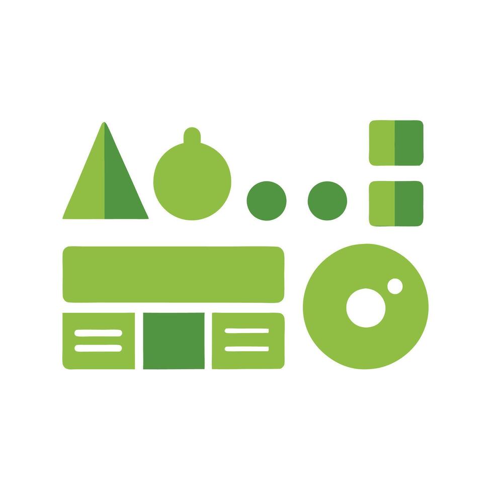 Simple Web UI elements kit graphic vector