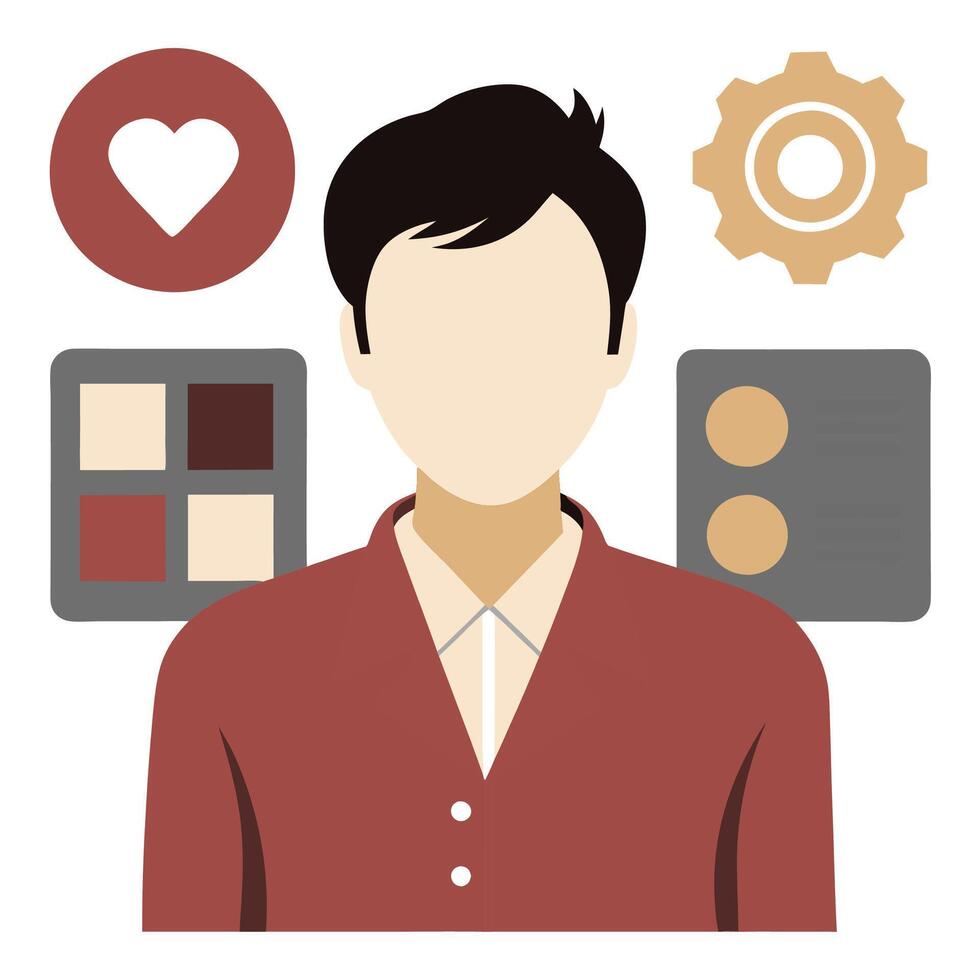 sencillo web ui elementos equipo gráfico vector