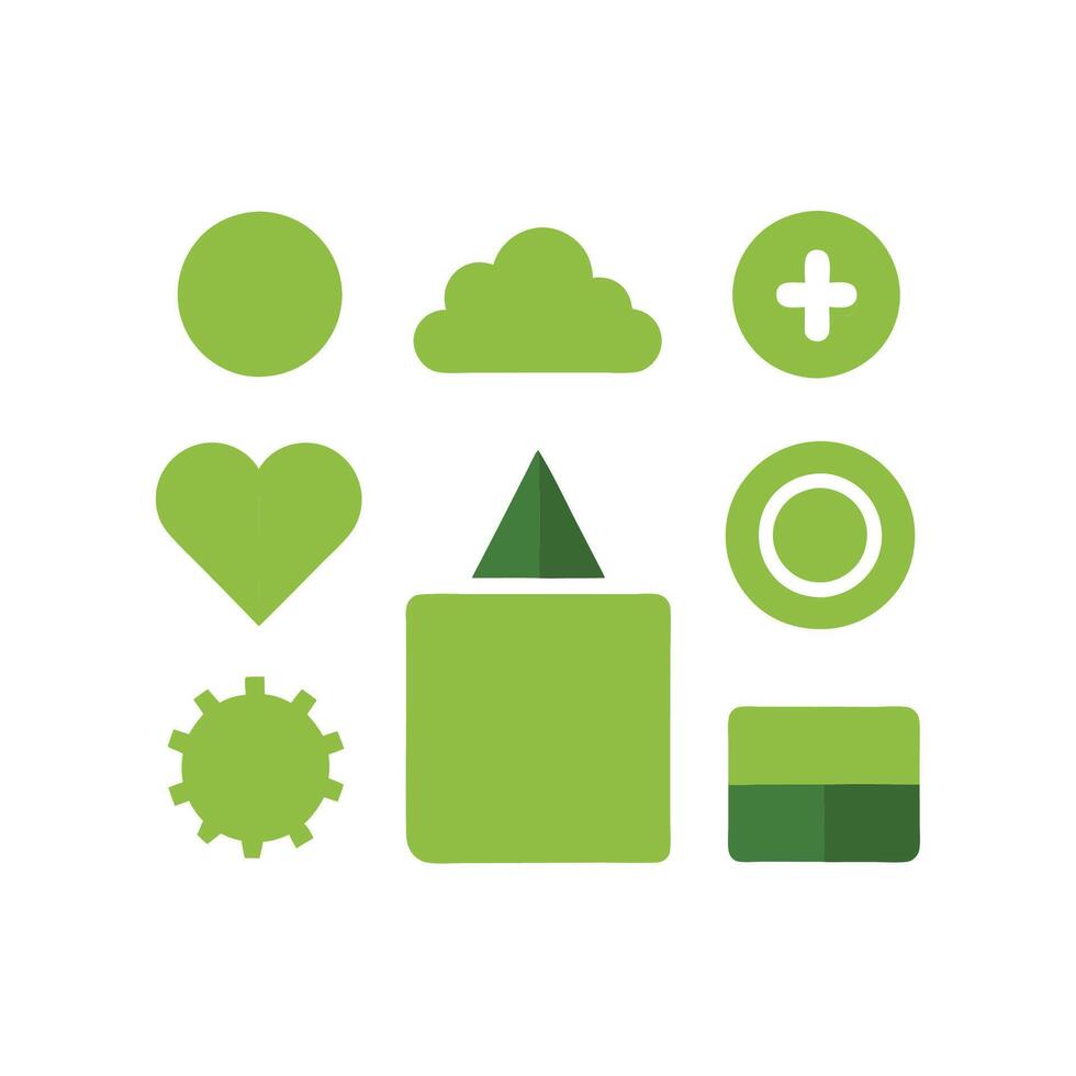 Simple Web UI elements kit graphic vector