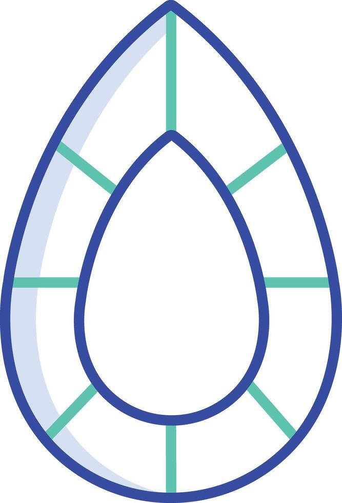 Diamond outline color illustration vector