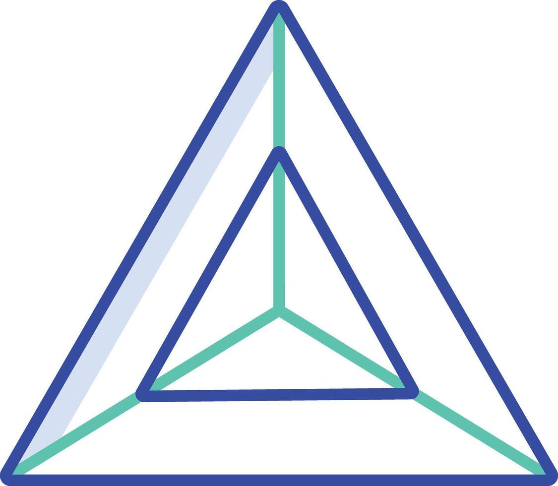 Diamond outline color illustration vector