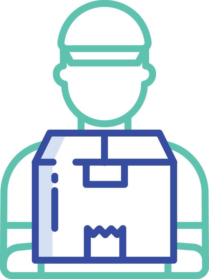 Delivery outline color illustration vector