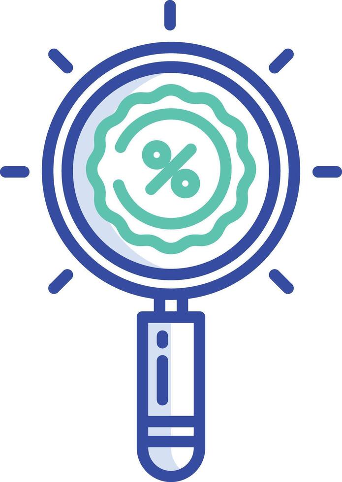 Search outline color illustration vector