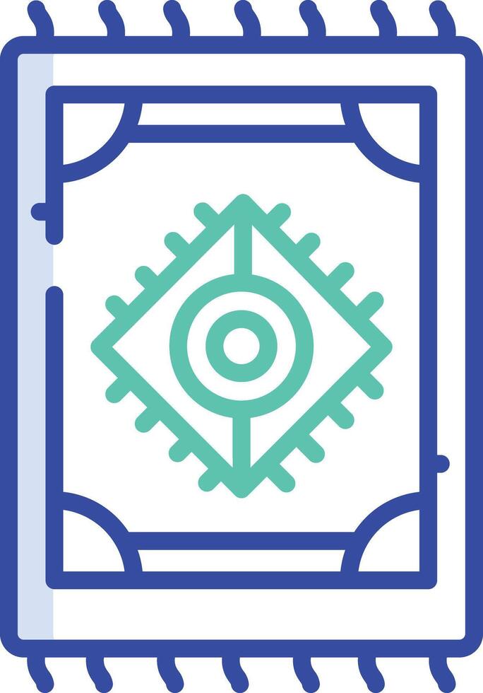 Carpet outline color illustration vector