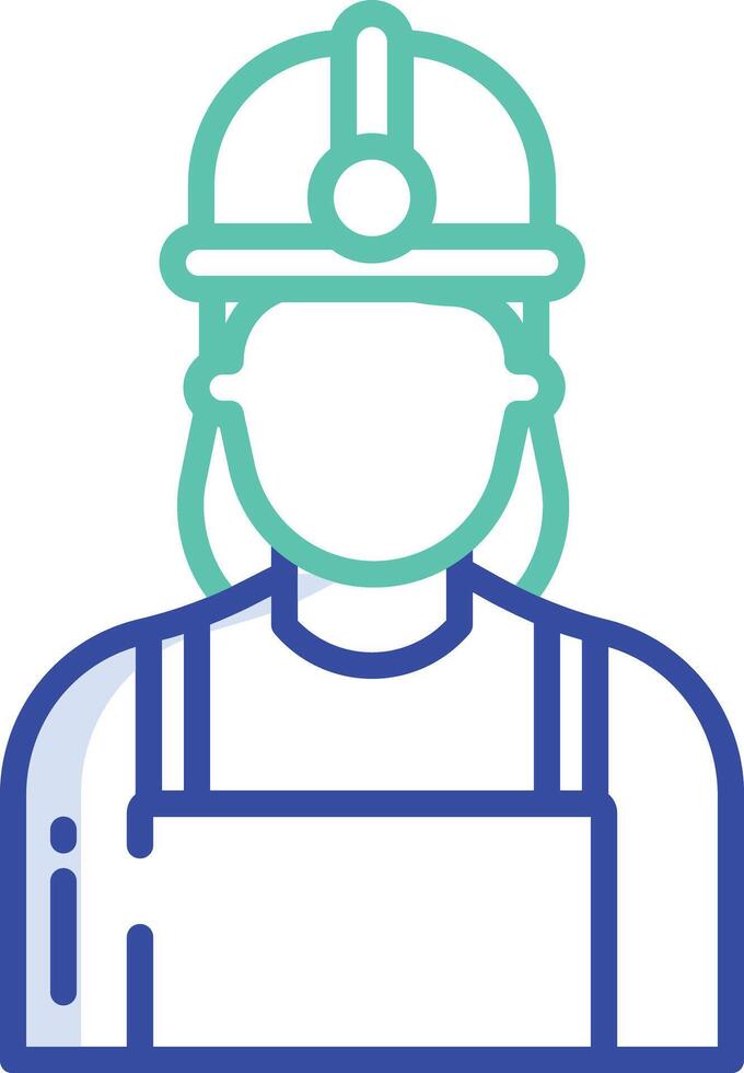 Man outline color illustration vector