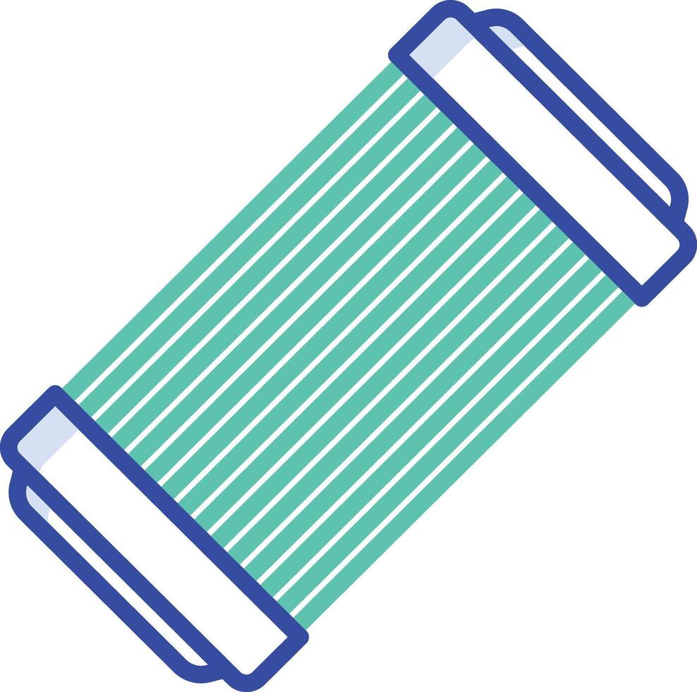 Air Filter outline color illustration vector