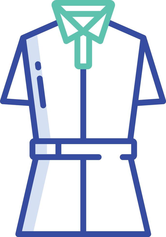 Blouse outline color illustration vector