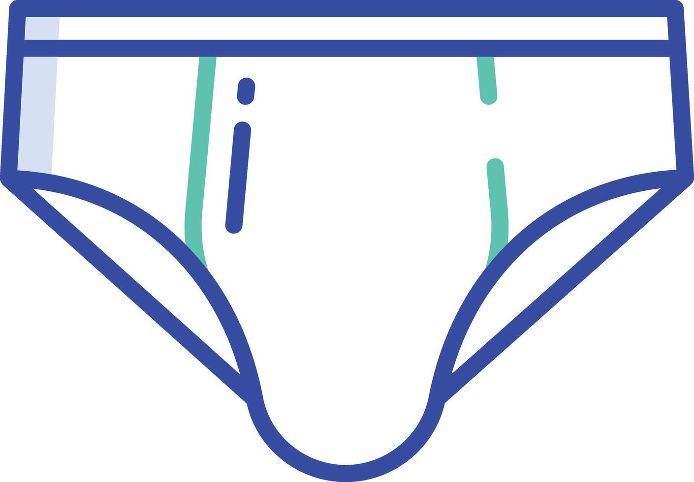 Underware outline color illustration vector