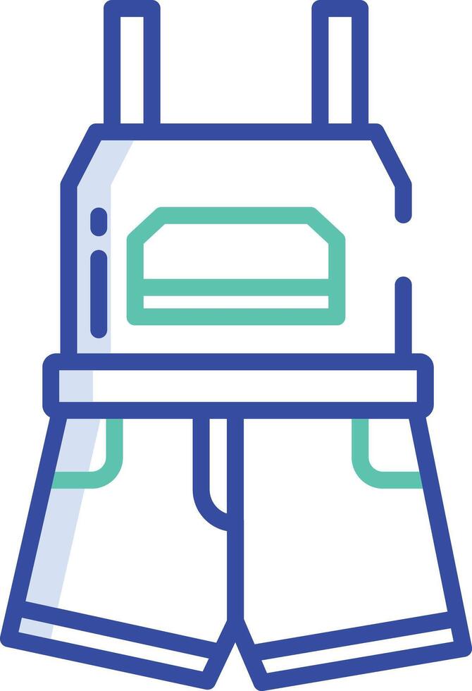 Overall outline color illustration vector