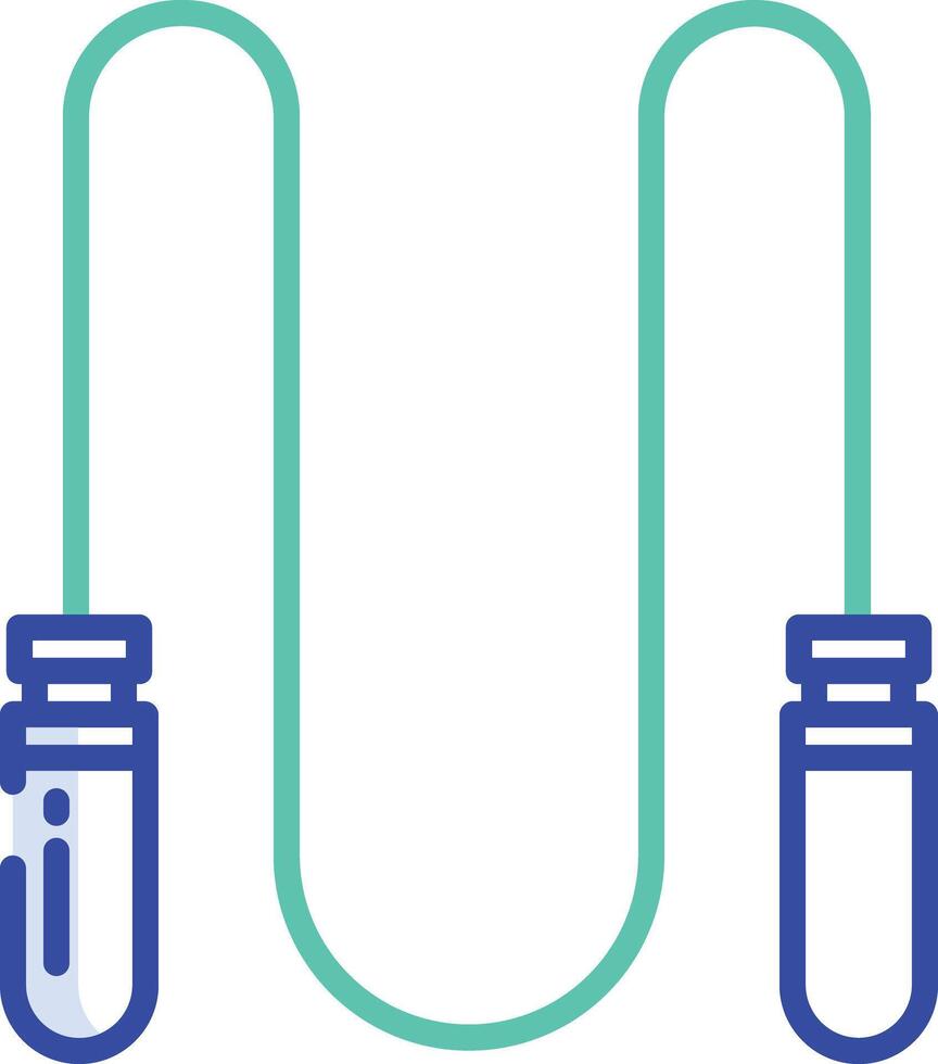 Rope outline color illustration vector