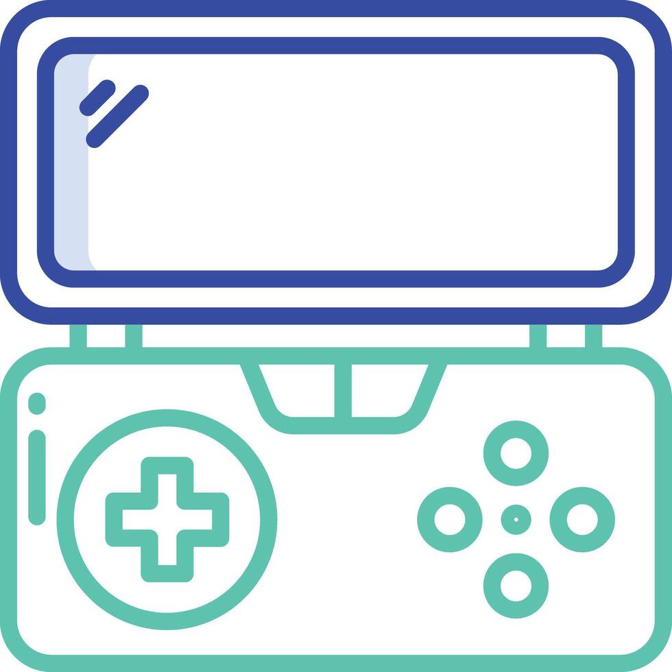 Game outline color illustration vector