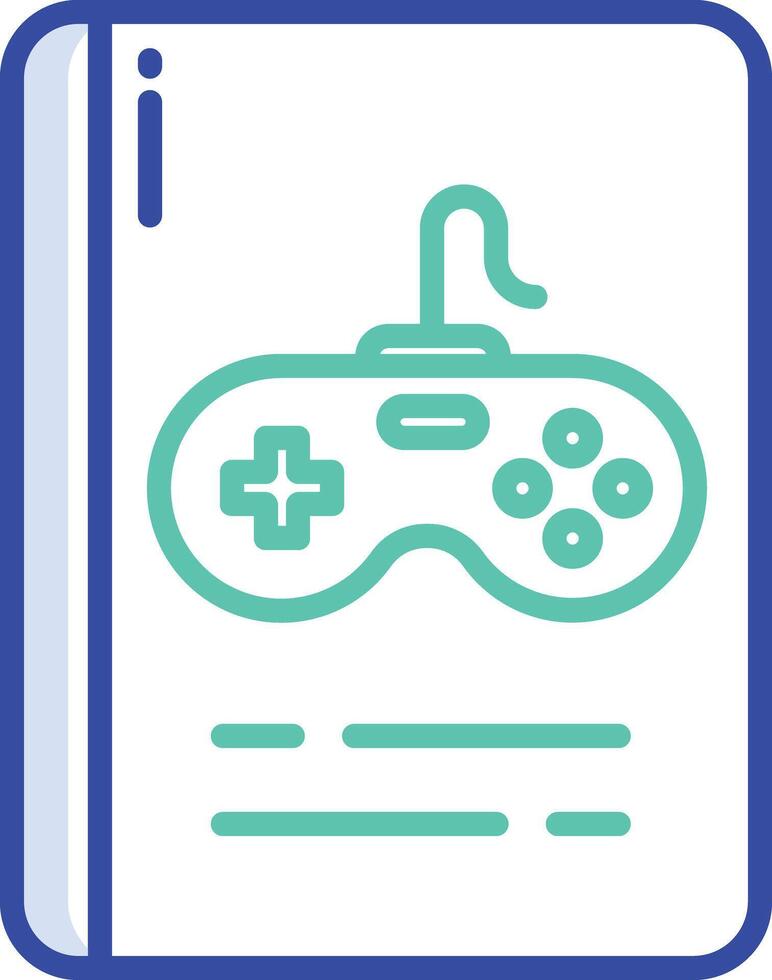 Game Rules book outline color illustration vector