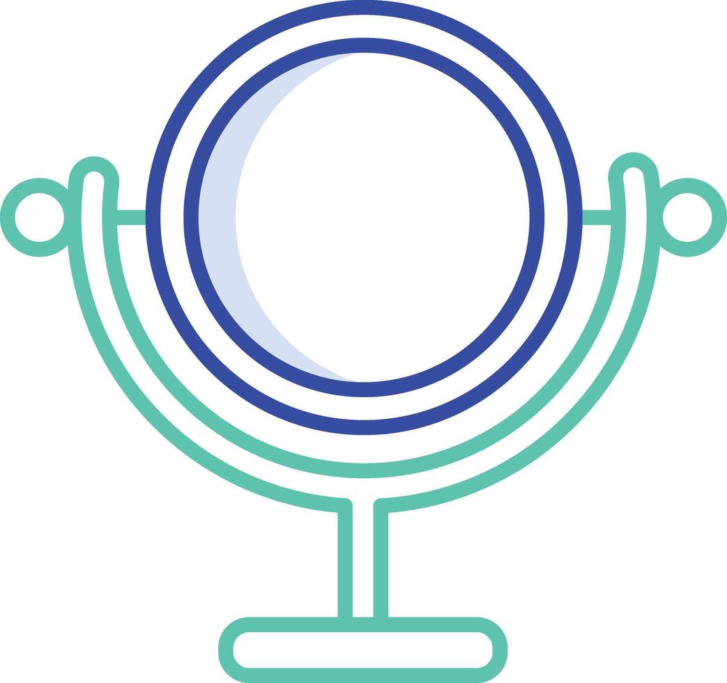 mirror outline color illustration vector